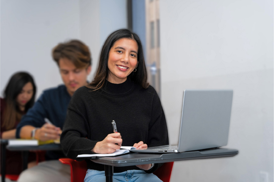 Student with Laptop